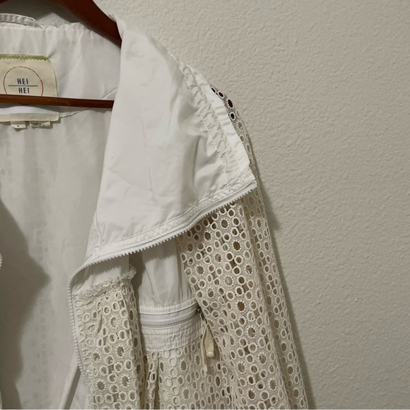 Anthropologie Hei Hei Eyelet Swing Jacket - Picture 7 of 11